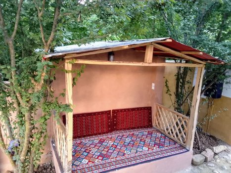 کلبه فلت چوبی روستایی آق مشهد