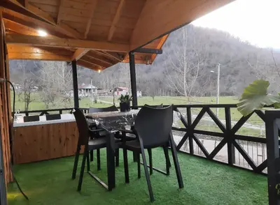 کلبه دوخوابه جکوزی دار جنگلی سینا