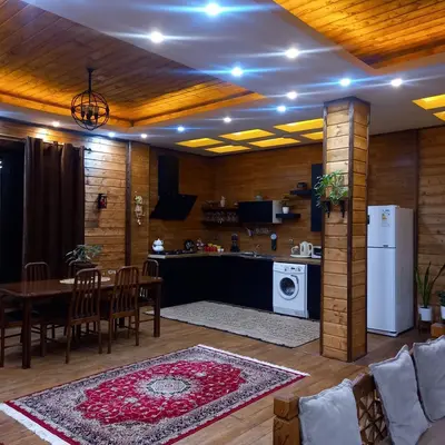 ویلا دوخوابه چوبی روناس