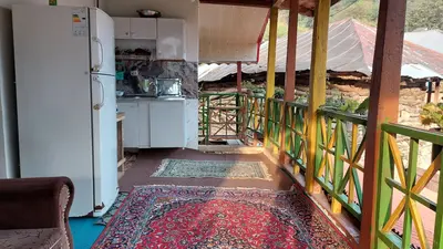 کلبه دوخوابه جنگلی زردلجه