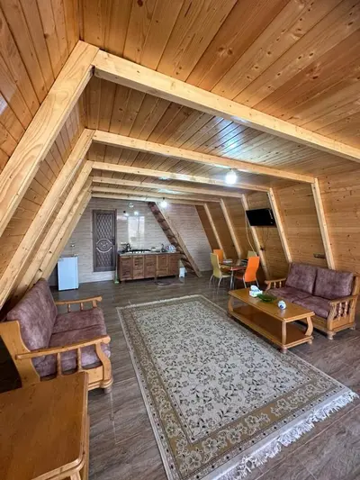 کلبه یک خوابه دوبلکس چوبی الماس