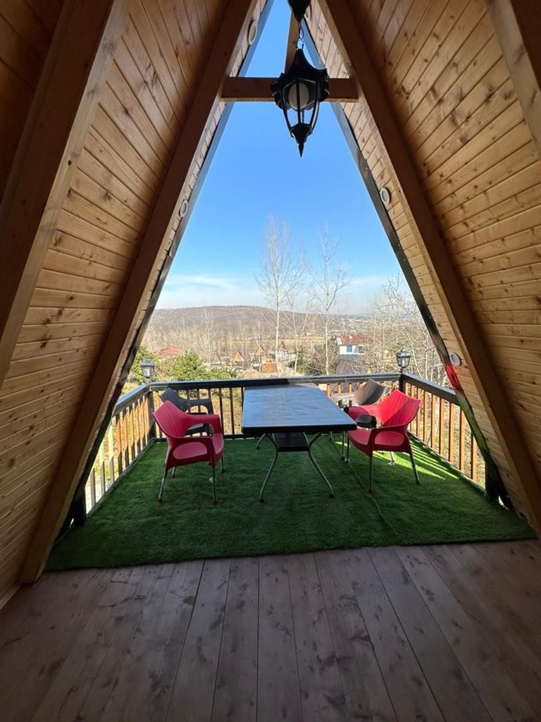 یک خوابه دوبلکس چوبی الماس