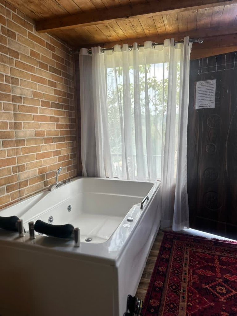 کلبه یک خوابه سوئیسی جکوزی دار برکه سبز ۱