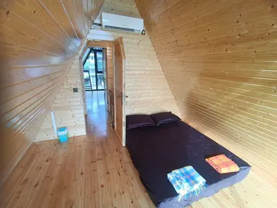 کلبه دوخوابه سوئیسی استخردار آبگرم جواهر