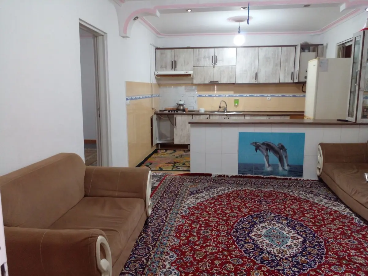 یک خوابه جنگلی ولیعصر - پذیرایی و آشپز خانه