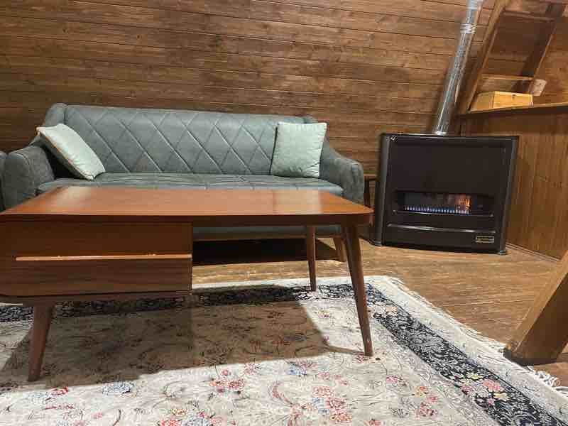 کلبه یک خوابه چوبي باغ سينا