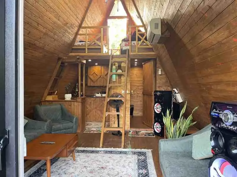 کلبه یک خوابه چوبي باغ سينا - انتخاب عنوان تصویر