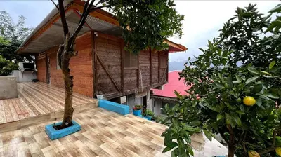 کلبه دوخوابه چوبی عابدی