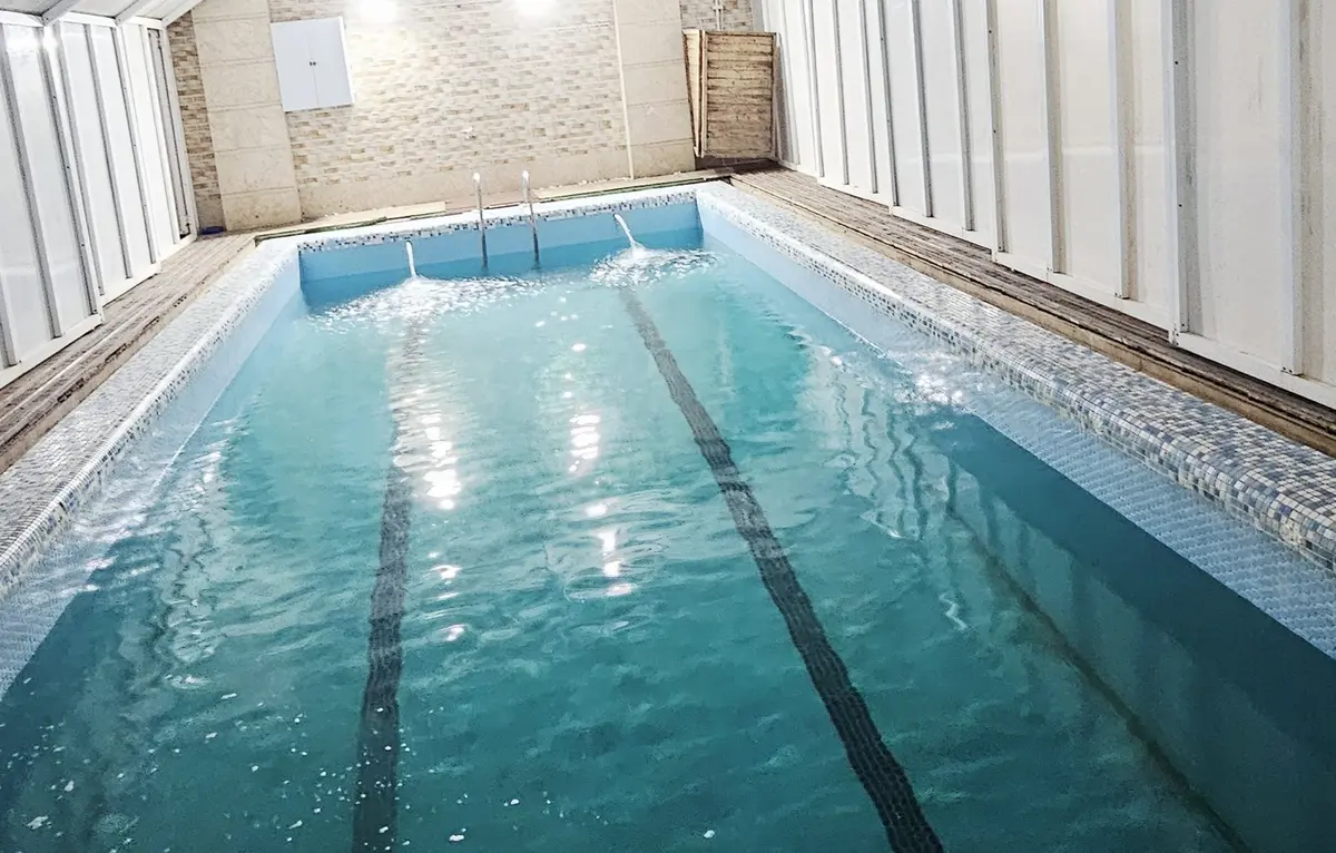 ویلا دوخوابه استخردار آبگرم شاهان 100