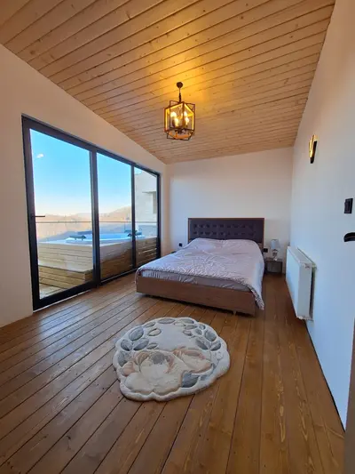 کلبه دوخوابه سوئدی دوبلکس جکوزی دار گلبرگ