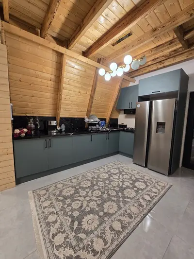 کلبه دوخوابه سوئدی دوبلکس جکوزی دار گلبرگ