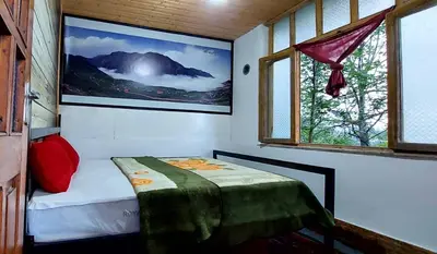 کلبه دوخوابه چوبی هما