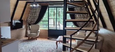 کلبه دوخوابه سوئیسی جکوزی دار نگین