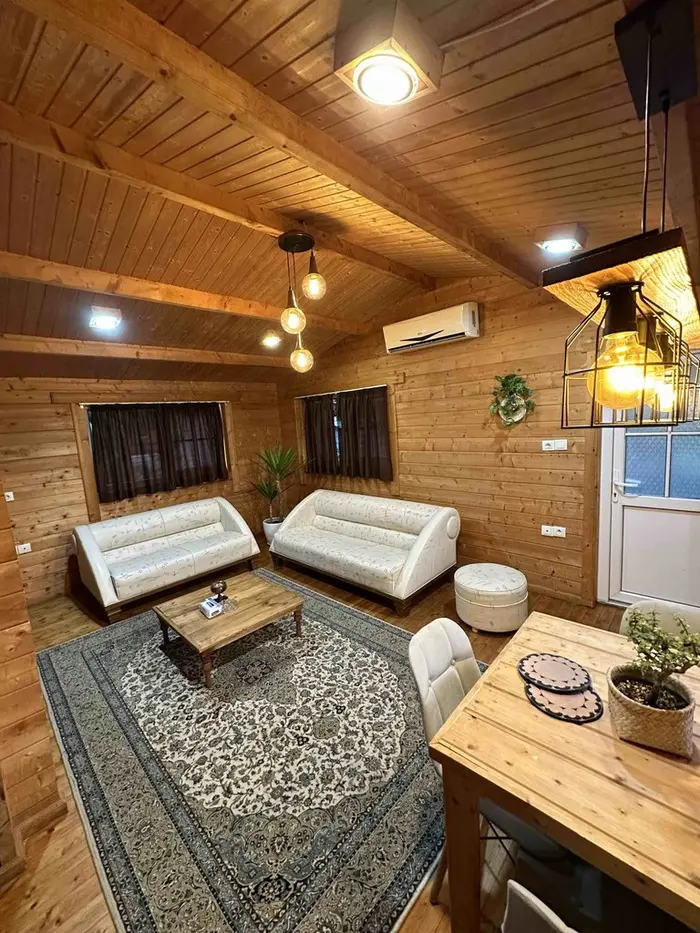 کلبه دوخوابه چوبی لیالستان - انتخاب عنوان تصویر