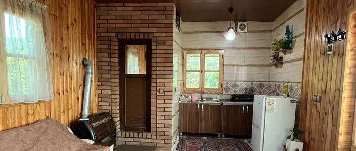 کلبه یک خوابه کلبه چوبی جکوزی دار بابا رجب