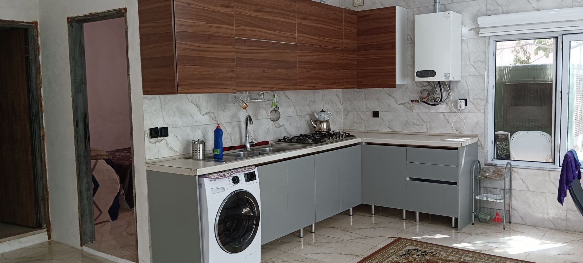 ویلا دوخوابه استخردار آبگرم باغ احسان 1 - آشپز خانه