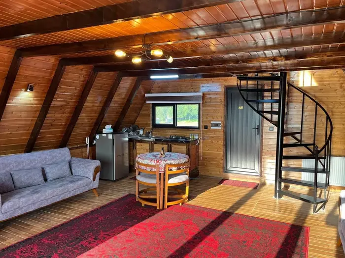 کلبه یک خوابه سوئیسی جنگلی خطیر