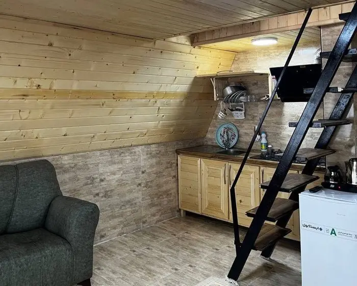 کلبه یک خوابه جنگلی جکوزی دار فرید