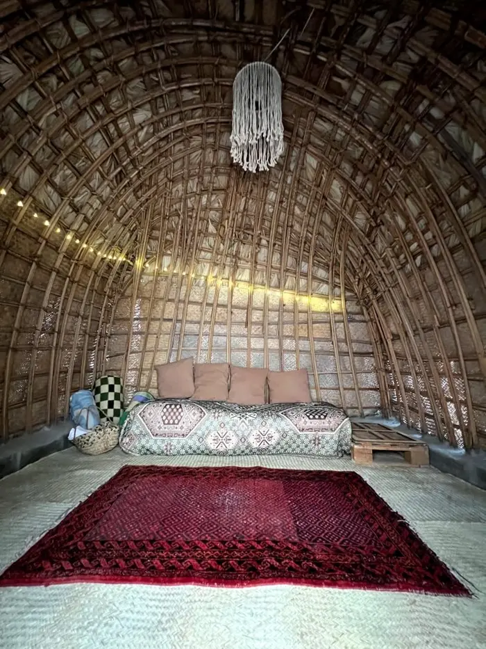 اقامتگاه سنتی خونه‌مون - واحد کپر نیم دایره - کپر 2+2نفر فضای دنج مستقل..تجربه زندگی بومی در جزیره