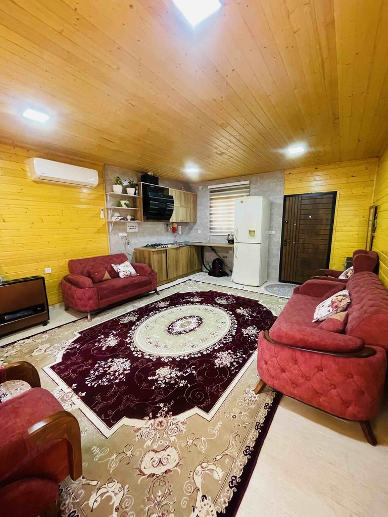 دوخوابه چوبی جنگلی ماهورا