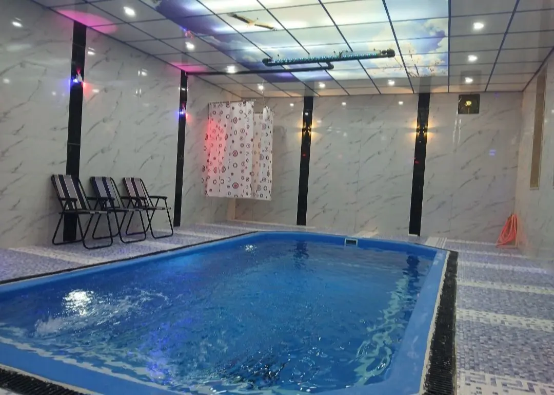 ویلا دوخوابه استخردار حسن رود کد 3 - استخر فوقلاده تمیز 