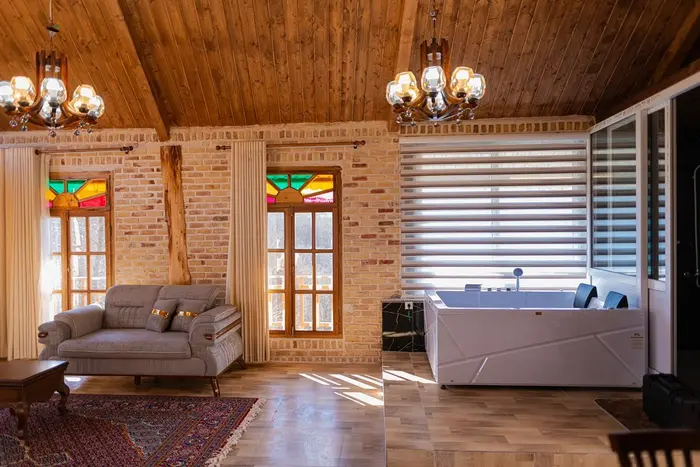 کلبه فلت جنگلی جکوزی دار سی تیکا - واحد کاخ