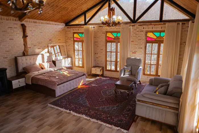 کلبه فلت جنگلی جکوزی دار سی تیکا - واحد کاخ -   