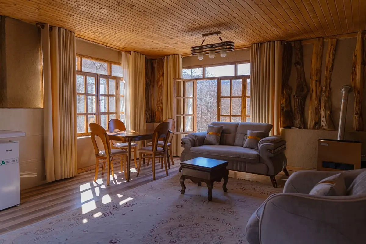 کلبه یک خوابه جنگلی جکوزی دار سی تیکا - واحد ماهور -   