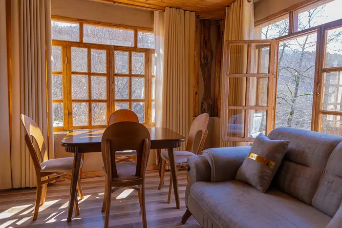 کلبه یک خوابه جنگلی جکوزی دار سی تیکا - واحد ماهور -     