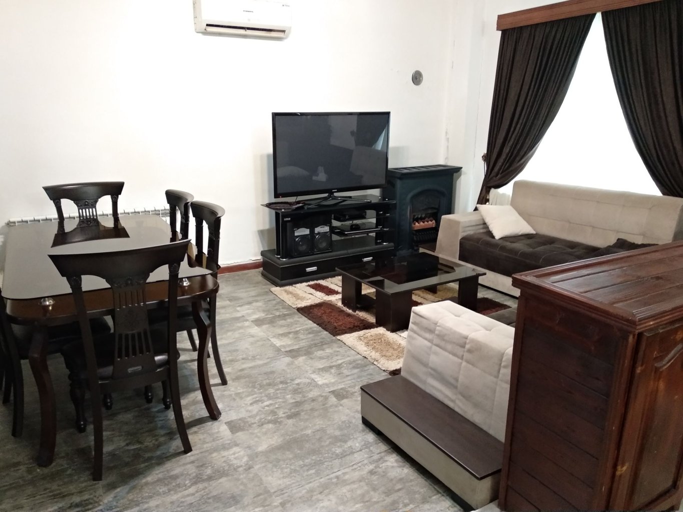 ویلا دوخوابه شهرک مرغابی - نشیمن تلوزیون