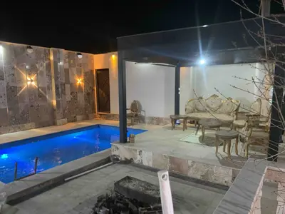 ویلا یک خوابه استخردار آبگرم بارون