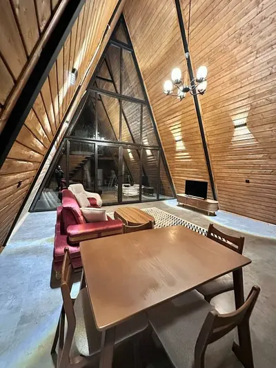 کلبه دوخوابه جکوزی دار جنگل پرتقال