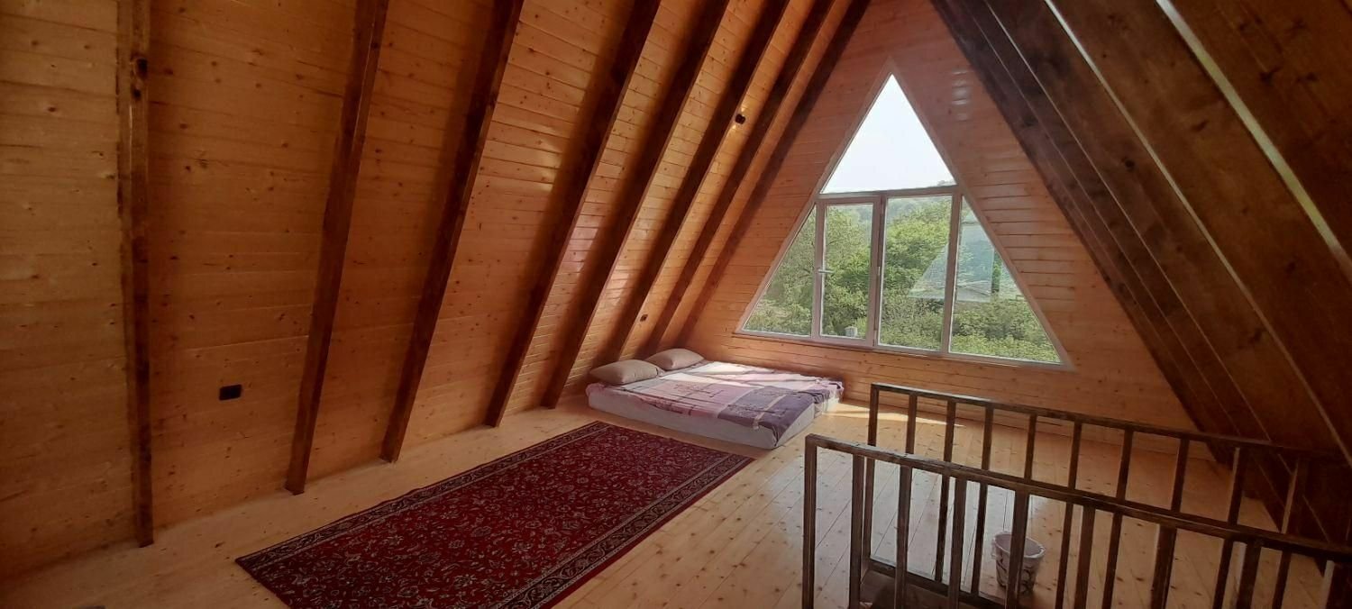 کلبه یک خوابه چوبی باغ لفور