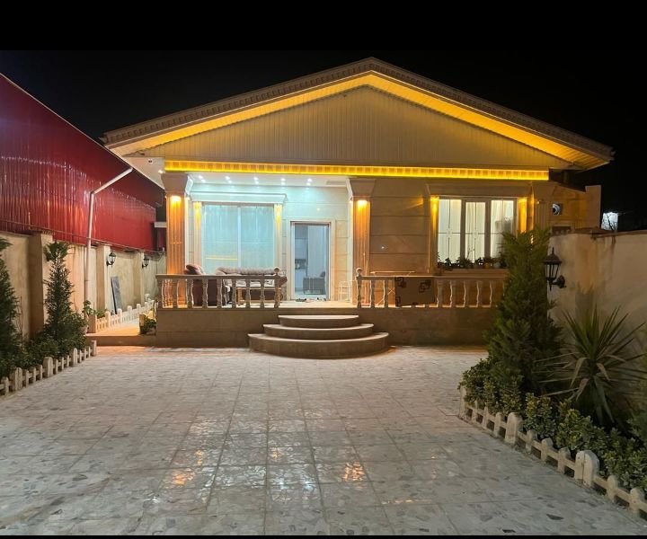ویلا سه خوابه استخردار آبگرم جمالی - نمای حیاط