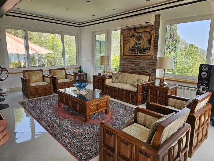 ویلا سه خوابه استخردار آبگرم گردیالو - سالن پذیرایی