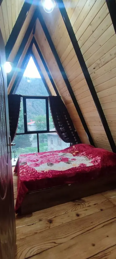 کلبه دوخوابه سوئیسی جکوزی دار نگین