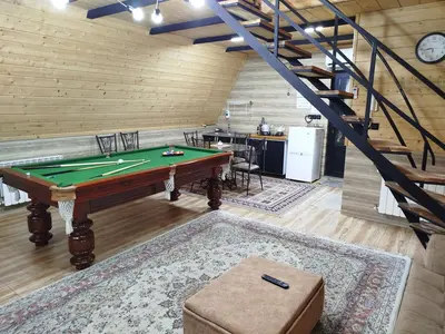 کلبه دوخوابه سوئیسی جکوزی دار گردو