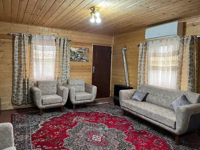 کلبه دوخوابه چوبی بهشت