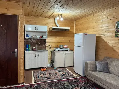 کلبه دوخوابه چوبی بهشت