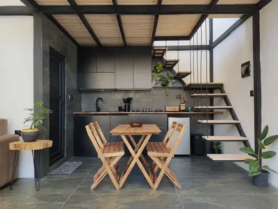 کلبه یک خوابه جنگلی دوبلکس شیشه ای بلور