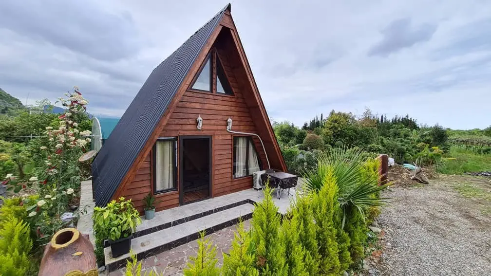 کلبه یک خوابه روستایی آهو - نما اصلی کلبه