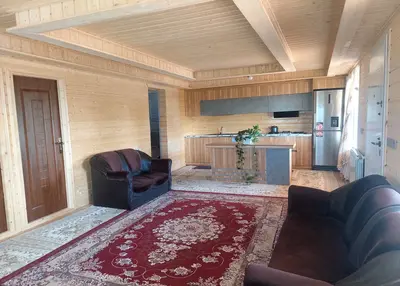 کلبه دوخوابه روستایی چوبی مریم