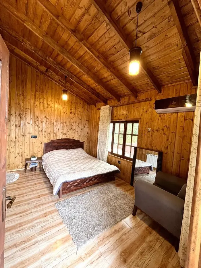 کلبه دوخوابه جکوزی دار هیرمان