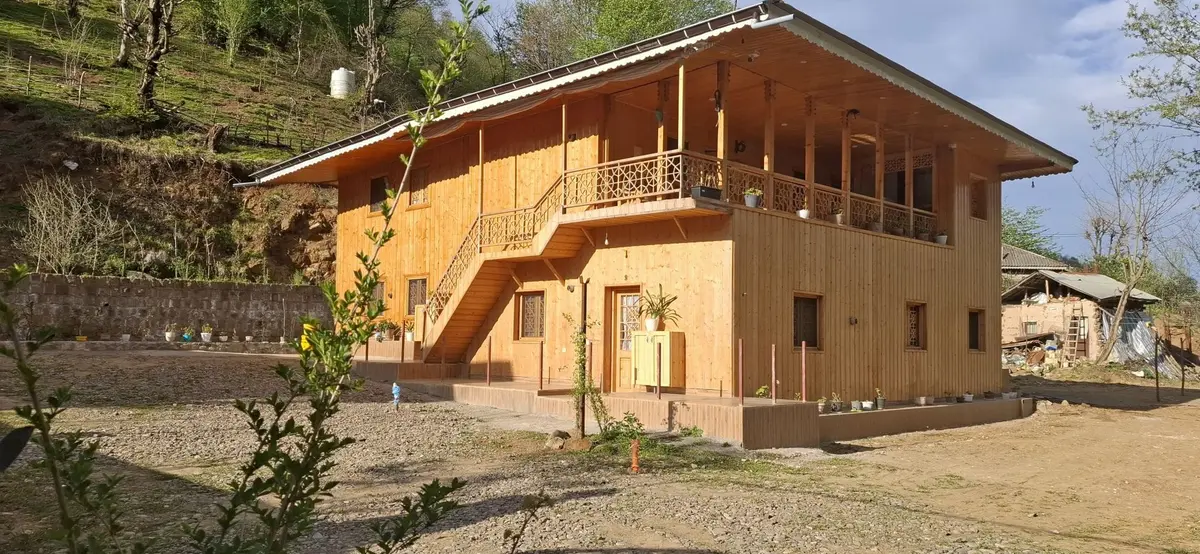 ویلا دوخوابه چوبی صادق شکوری واحد ۲