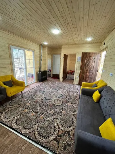 کلبه دوخوابه چوبی سام