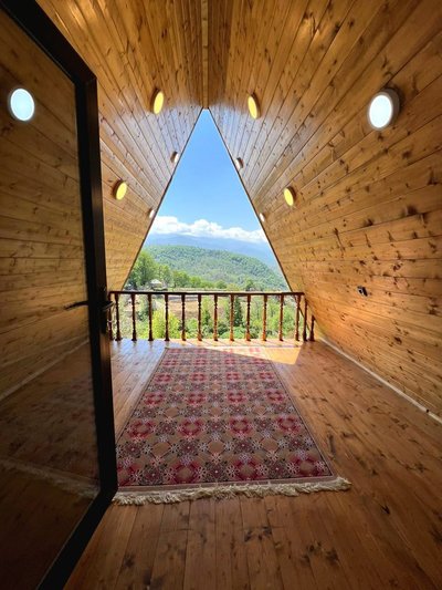 کلبه دوخوابه چوبی تقوی