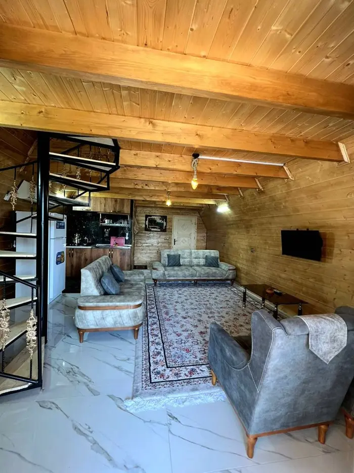 کلبه دوخوابه چوبی تقوی