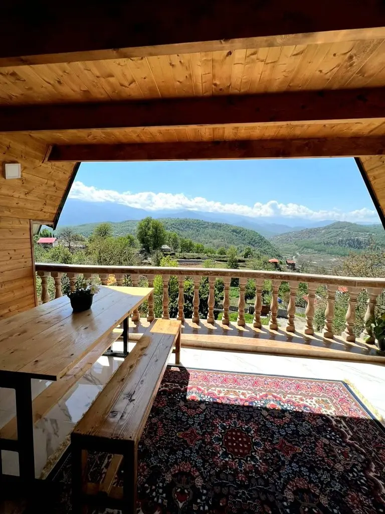 کلبه دوخوابه چوبی تقوی