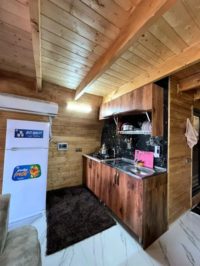 کلبه دوخوابه چوبی تقوی