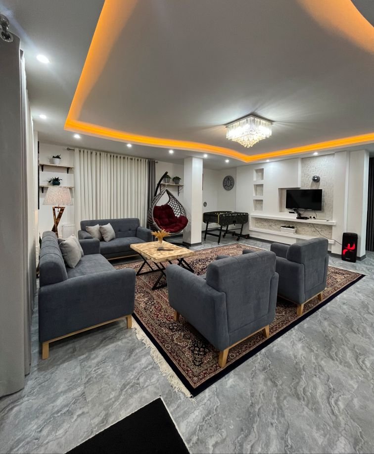 ویلا دوخوابه استخردار آبگرم فانوس 1 - فضای پذیرایی